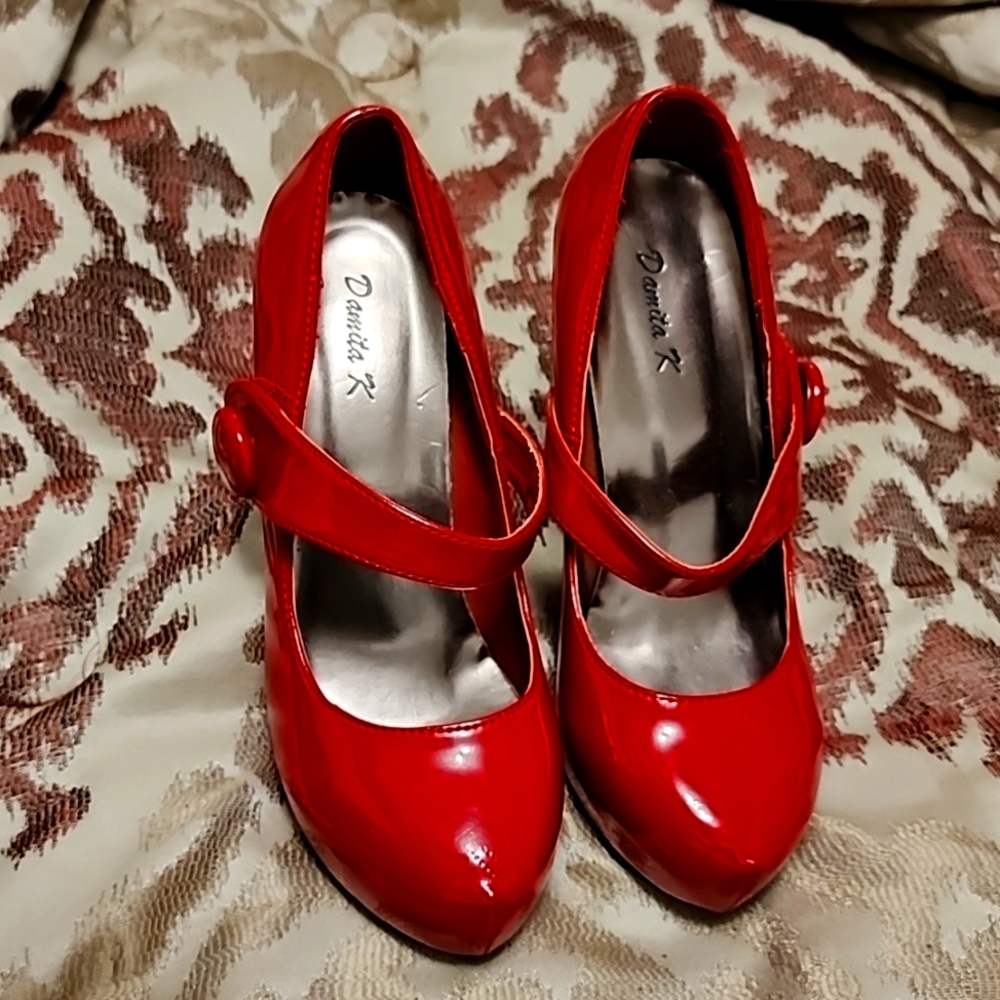 Damita K red shoes